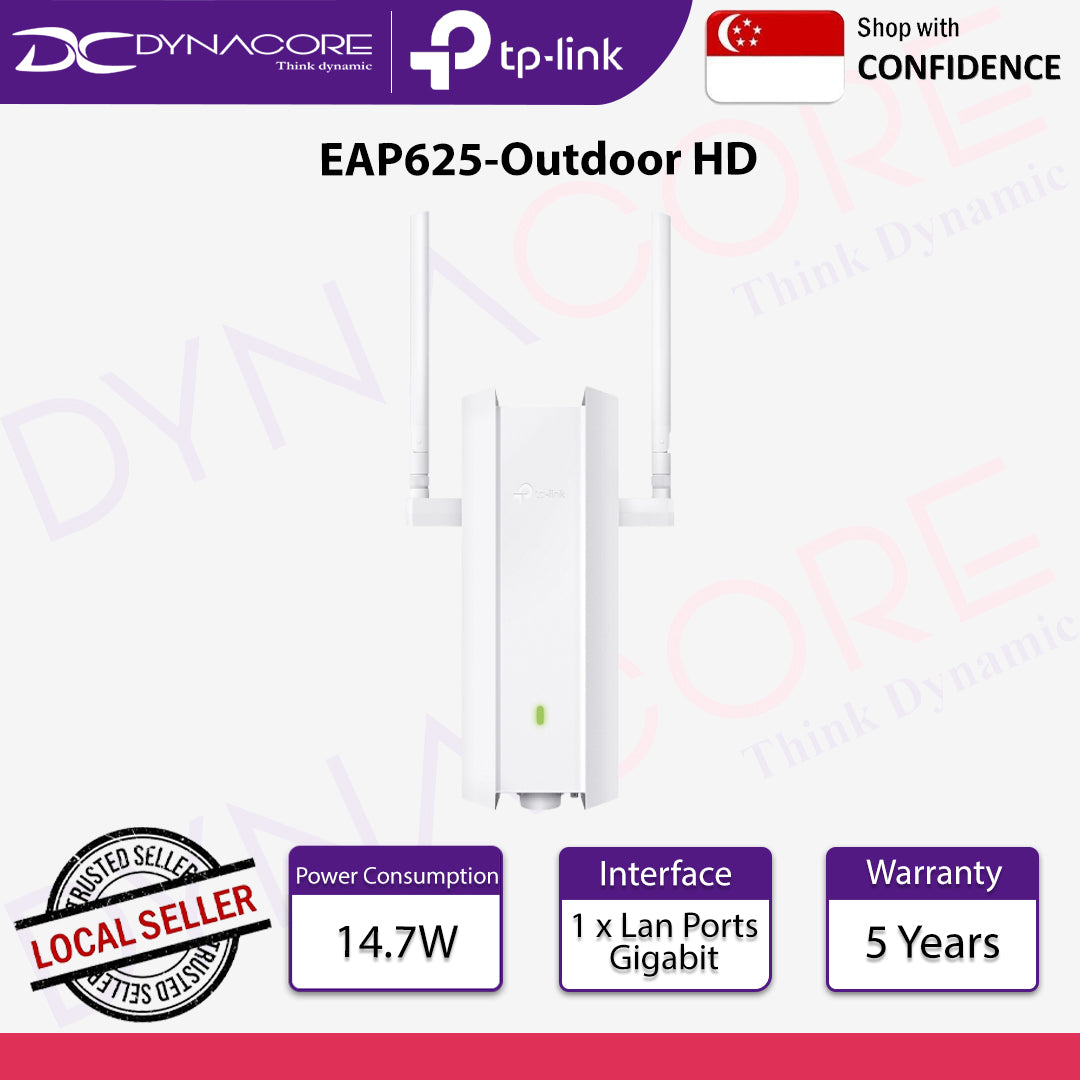TP-Link EAP625-Outdoor HD AX1800 Indoor/Outdoor Wi-Fi 6 Access Point - 4895252506327