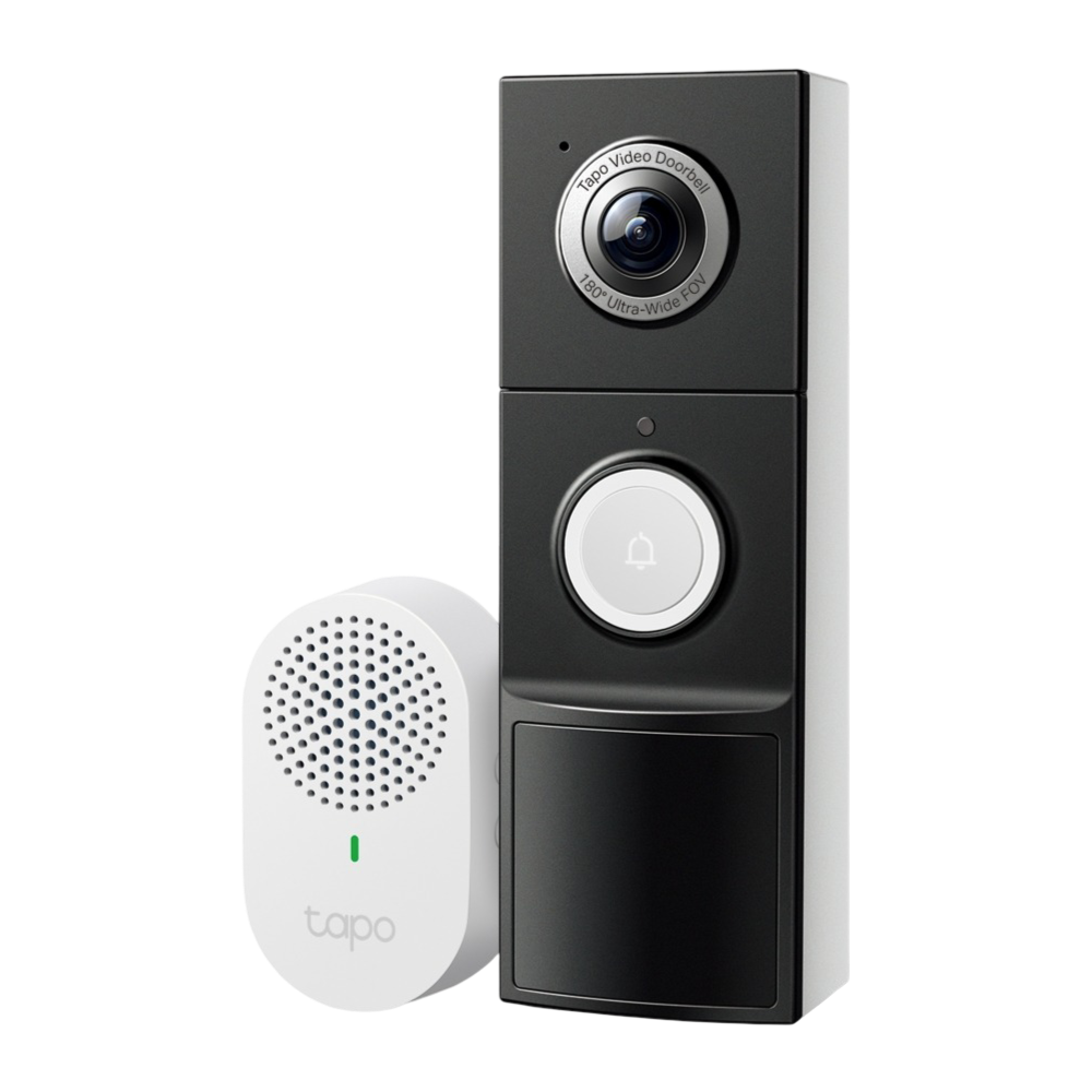 TP-Link Tapo TD25 2K 5MP Video Doorbell Camera 2.4 GHz 10000 mAh Built-in Rechargeable Lithium-ion Battery - 1210002621472