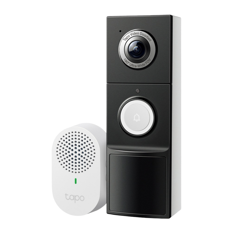 TP-Link Tapo TD25 2K 5MP Video Doorbell Camera 2.4 GHz 10000 mAh Built-in Rechargeable Lithium-ion Battery - 1210002621472
