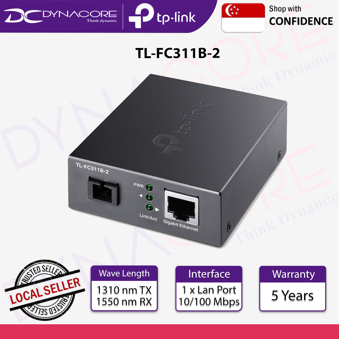 TP-Link TL-FC311B-2 Gigabit WDM Media Converter - 6935364072902