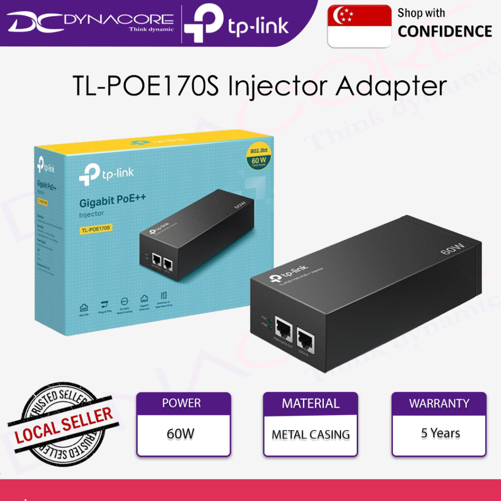 TP-Link TL-POE170S PoE++ Injector 60W - 4897098683897