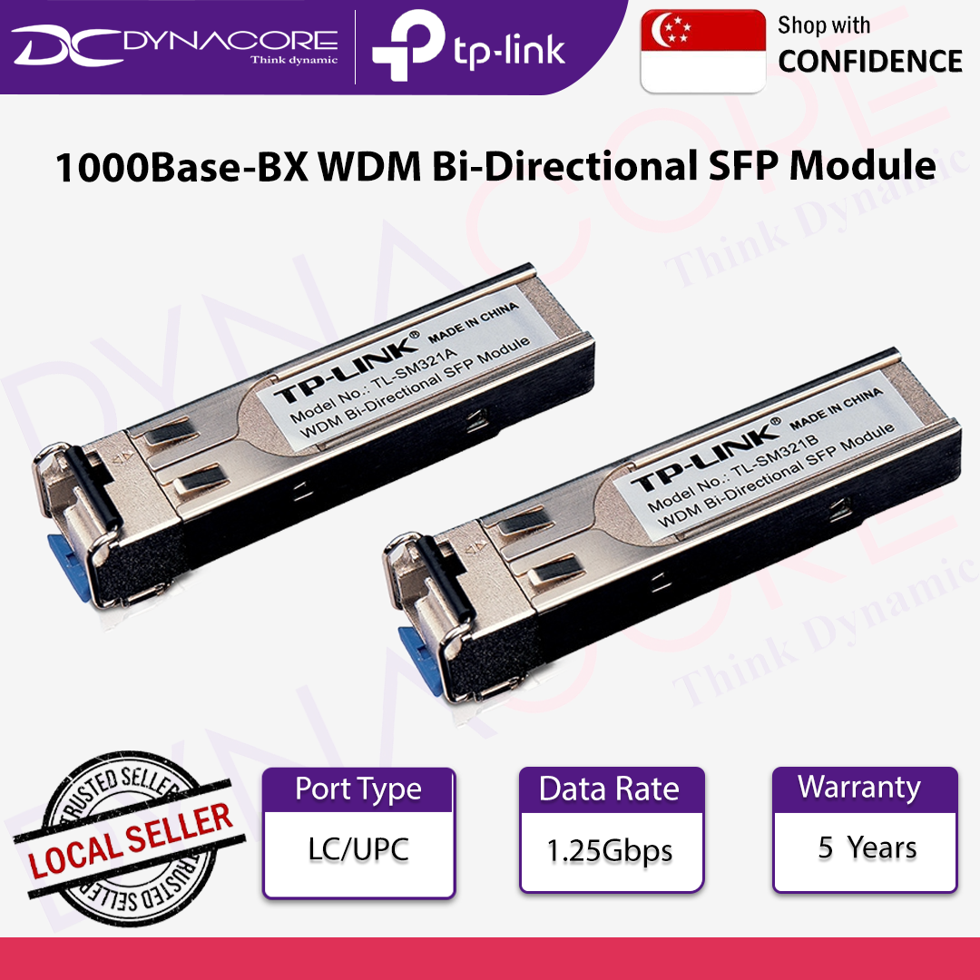 TP-LINK TL-SM321A / TL-SM321B 1000BASE-BX WDM BI-DIRECTIONAL SFP MODULE