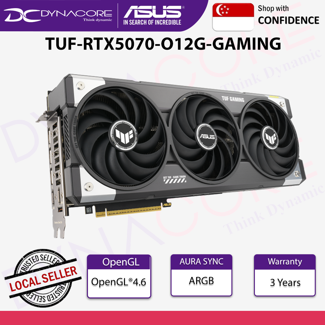 ASUS TUF Gaming GeForce RTX 5070 12GB GDDR7 OC Edition Gaming Graphics Card - TUF-RTX5070-O12G-GAMING - 197105849075