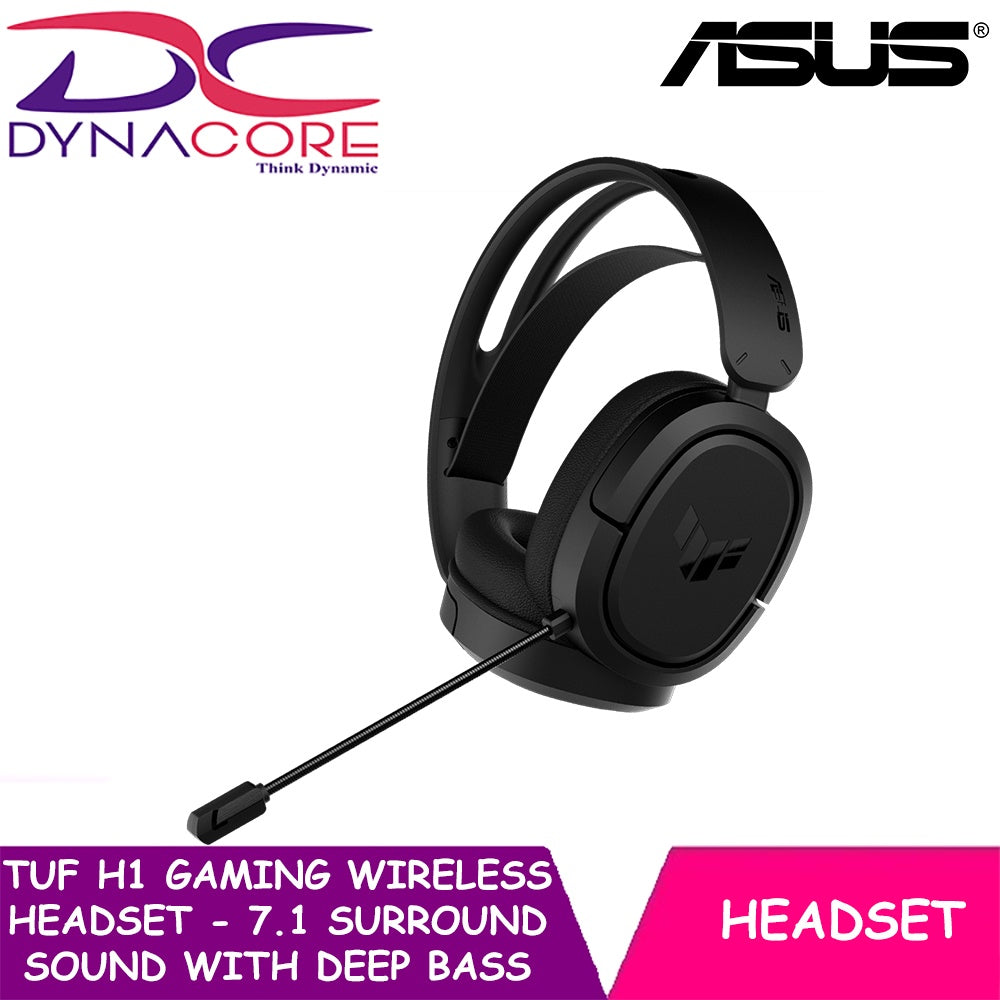 ASUS TUF H1 Gaming Wireless headset - 7.1 surround sound with deep bass