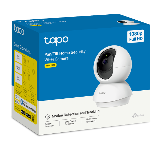 TP-Link Tapo C200 Pan/Tilt Home Security Wi-Fi Camera - 6935364088095