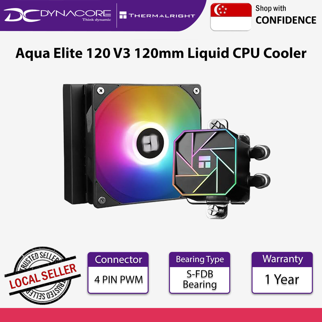 Thermalright Aqua Elite 120 V3 120mm Liquid CPU Cooler - 814256016773