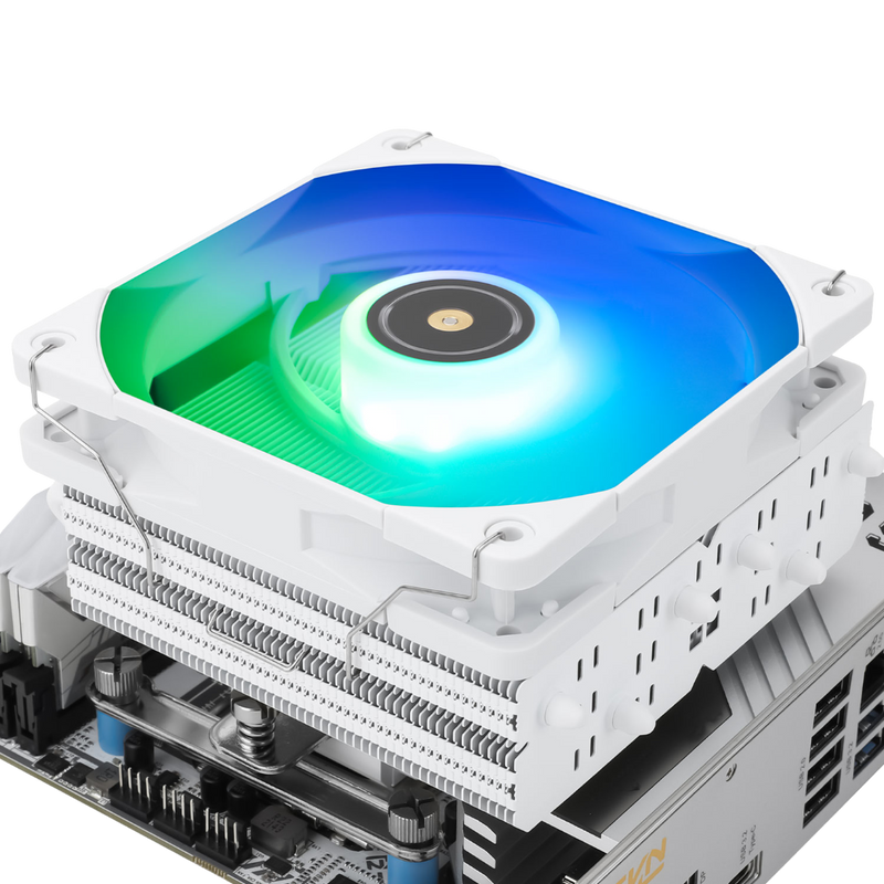 Thermalright SI-100 White ARGB Low Profile CPU Cooler Intel/AMD - 814256005395