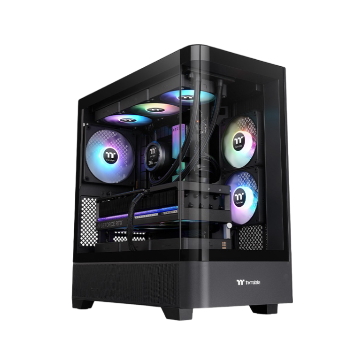 Thermaltake View 290 Tempered Glass ARGB Mid Tower ATX PC Case Black - CA-11G-00M1WN-00