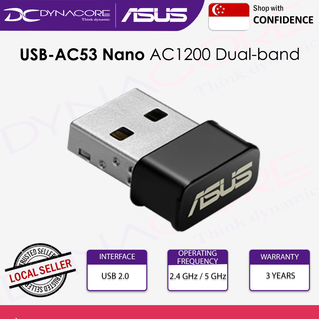 ASUS USB-AC53 Dual-band Wireless-AC1200 USB Adapter - USB-AC53