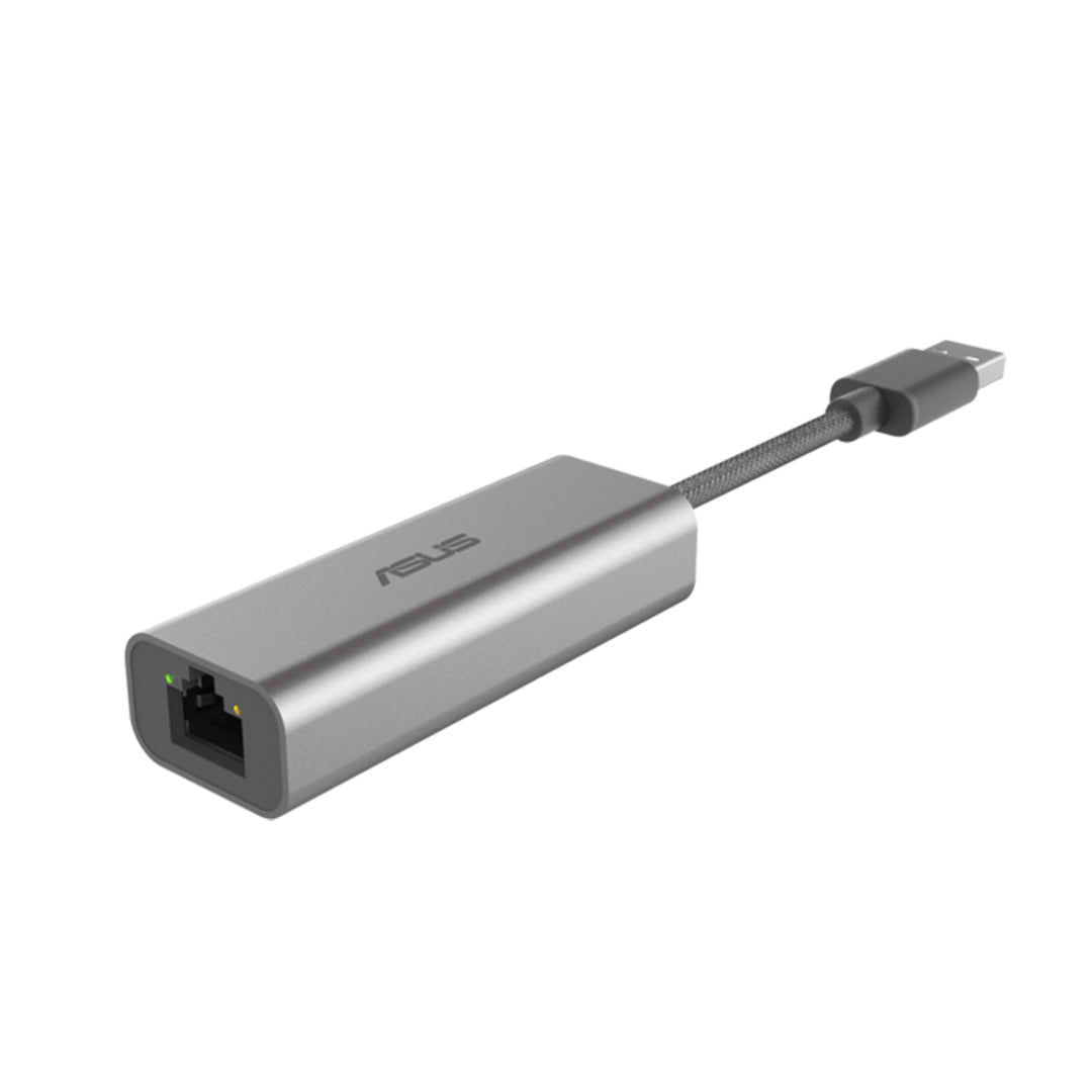 ASUS USB-C2500 USB Type-A 2.5G Base-T Ethernet Adapter with backward compatibility of 2.5G/1G/100Mbps - USB-C2500