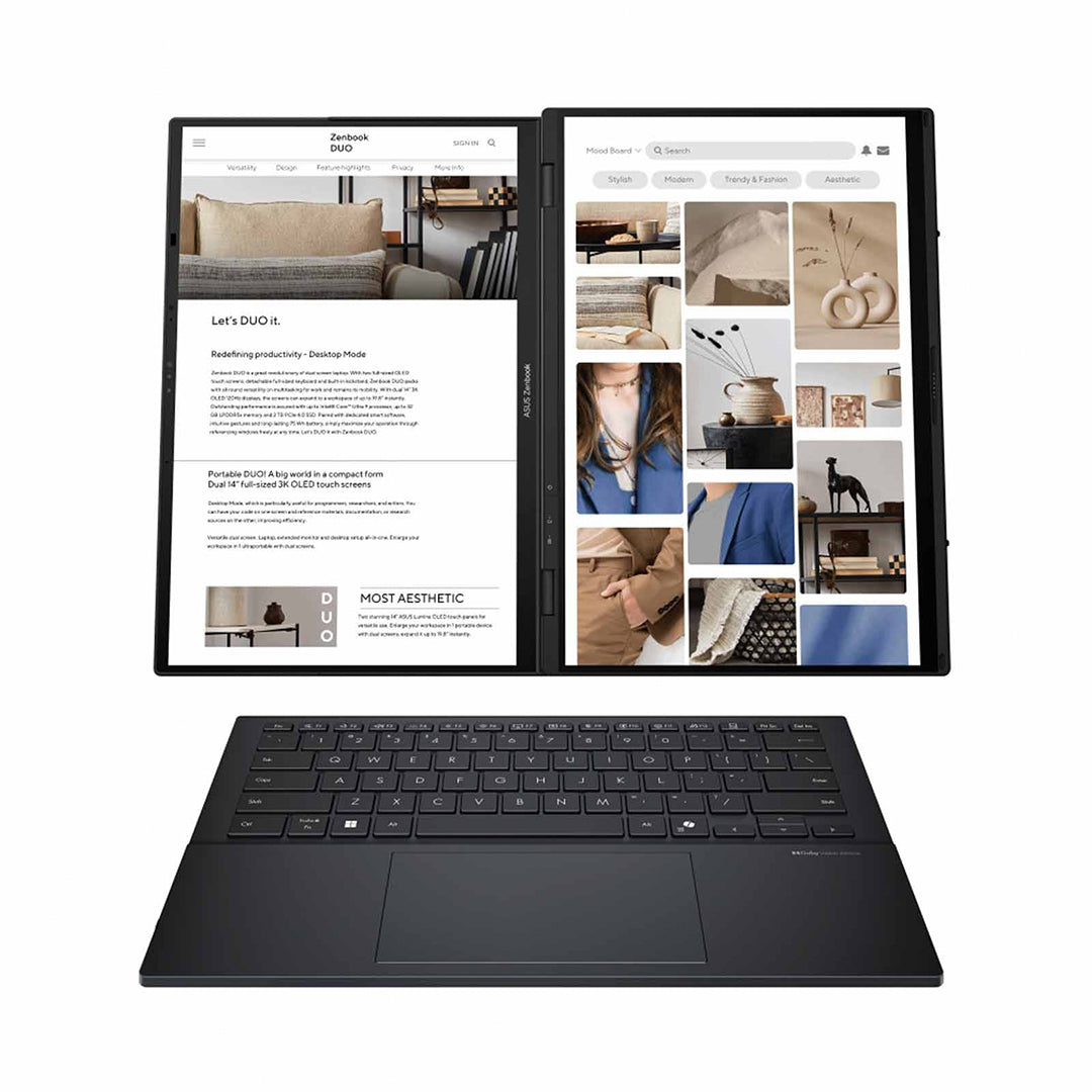 ASUS Zenbook Duo UX8406CA-PZ113W (U9 285H/16GB/1TB/14"3K OLED-TOUCH/W11) - UX8406CA-PZ113W