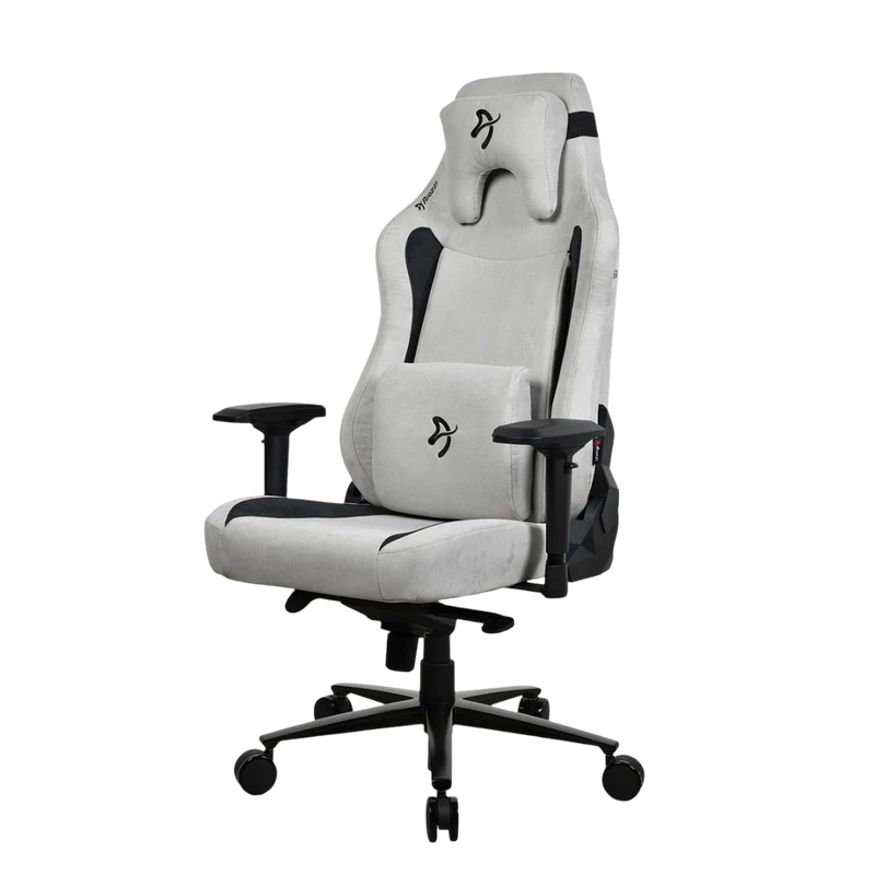 Arozzi Vernazza XL Supersoft Fabric Gaming Chair - Light Grey - VERNAZZA-XL-SPSF-LG