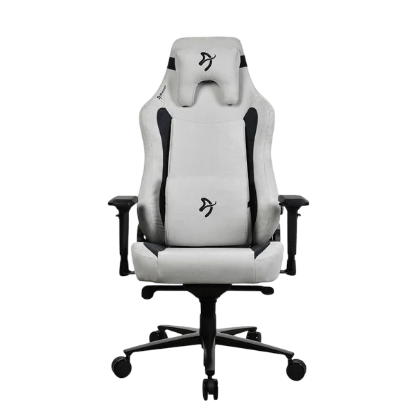 Arozzi Vernazza XL Supersoft Fabric Gaming Chair - Light Grey - VERNAZZA-XL-SPSF-LG