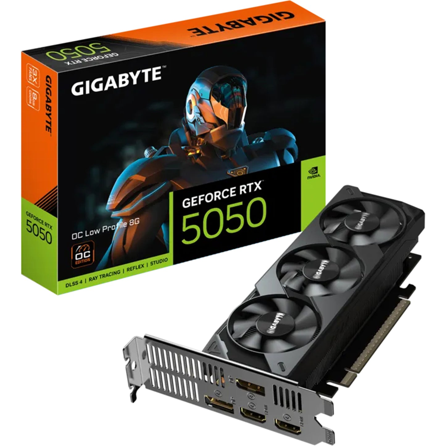 GIGABYTE GeForce RTX™ 5050 OC LOW PROFILE - 8G NVIDIA GAMING GRAPHICS CARD (3YRS) - 4719331356736