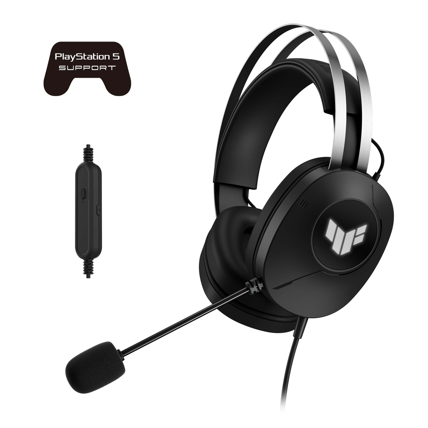 ASUS TUF Gaming H1 Gen II Wired Gaming Headset Virtual 7.1 Surround Sound - 197105671836