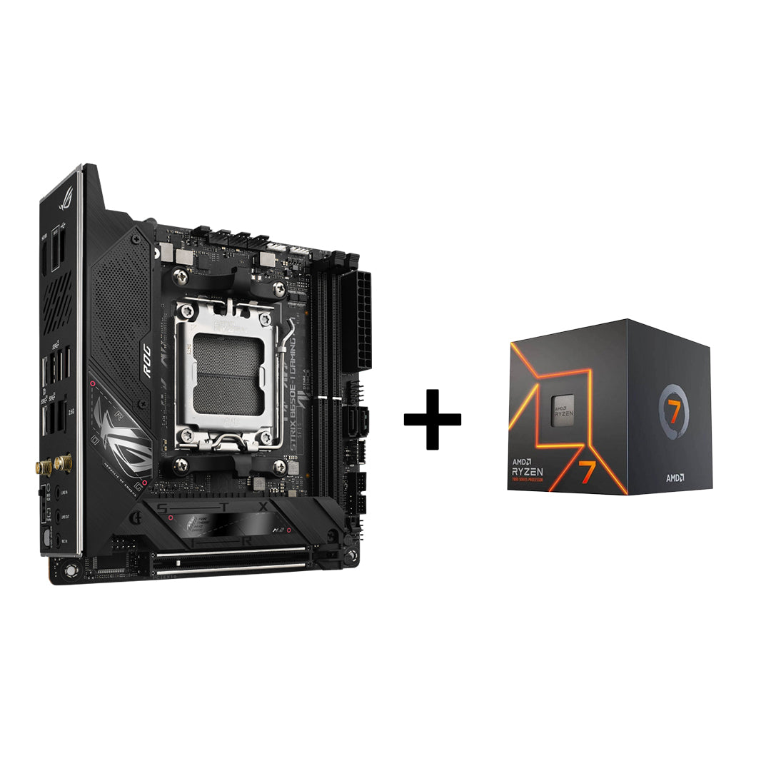 ASUS ROG STRIX B650E-I GAMING WIFI MOTHERBOARD + AMD RYZEN 7
