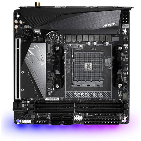 GIGABYTE B550I AORUS PRO AX AM4 ITX MOTHERBOARD(3YRS) - 4719331809508
