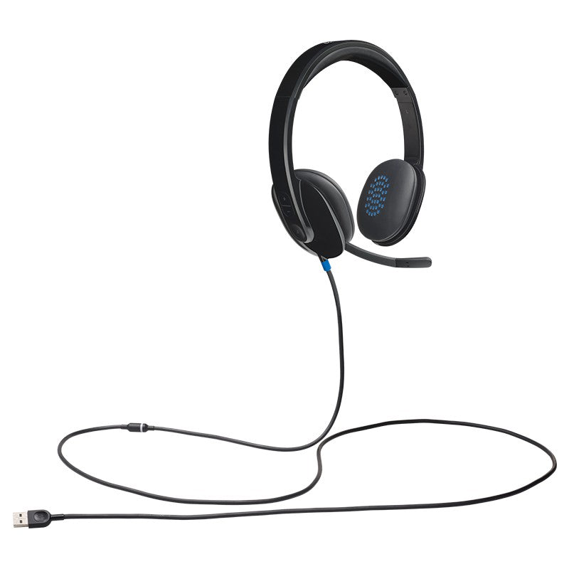Logitech H540 USB Stereo Headset With Noise-Cancelling Mic -981-000482 (2 Years ) - 097855089748