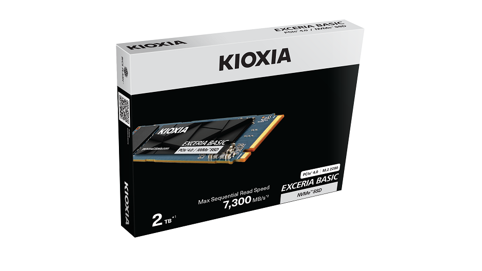 KIOXIA EXCERIA BASIC 2TB 7300MB/s GEN4 NVMe M.2 SSD(3YRS) - 4582761161115