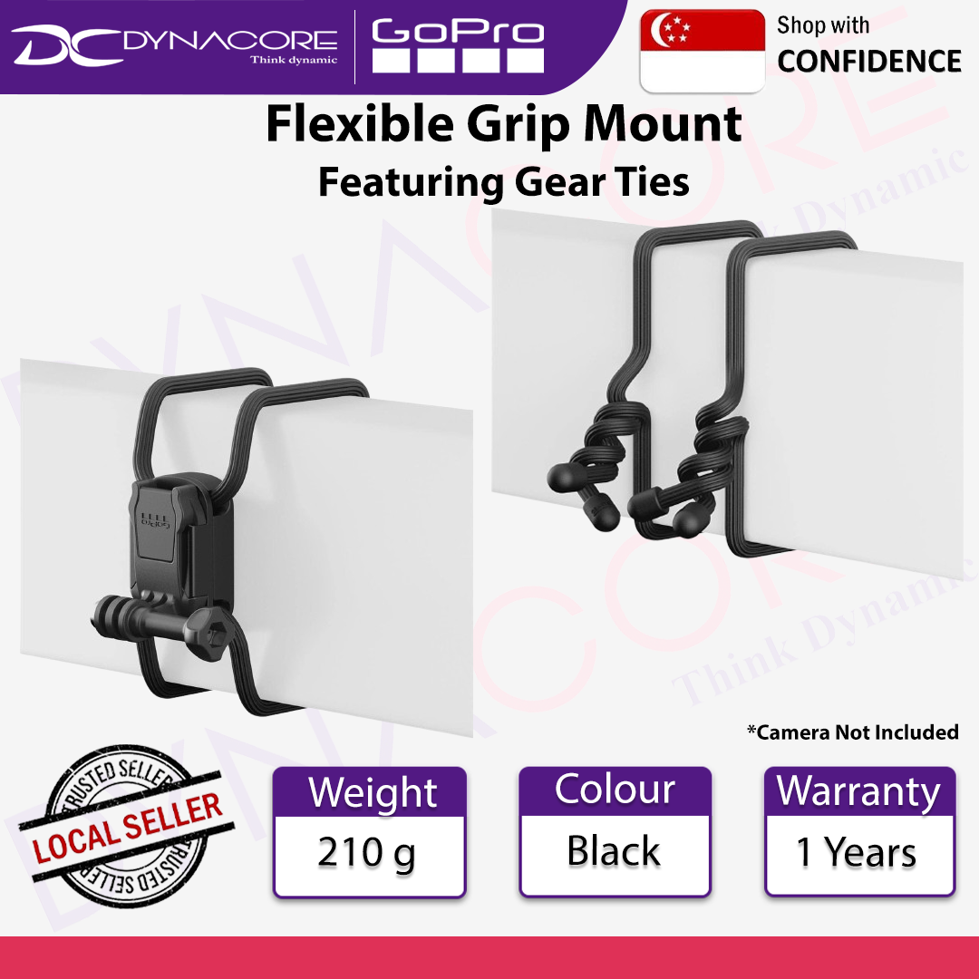 GOPRO AGRTM-001 Flexible Grip Mount (Featuring Gear Ties) - 818279028584