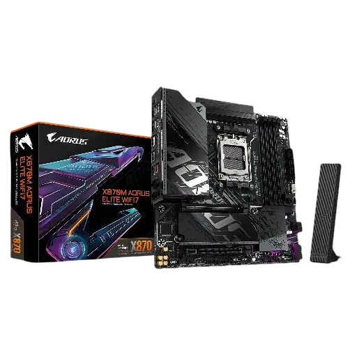 Gigabyte X870M AORUS ELITE WIFI7 AMD Socket AM5 DDR5 m-ATX Motherboard - 4719331874346