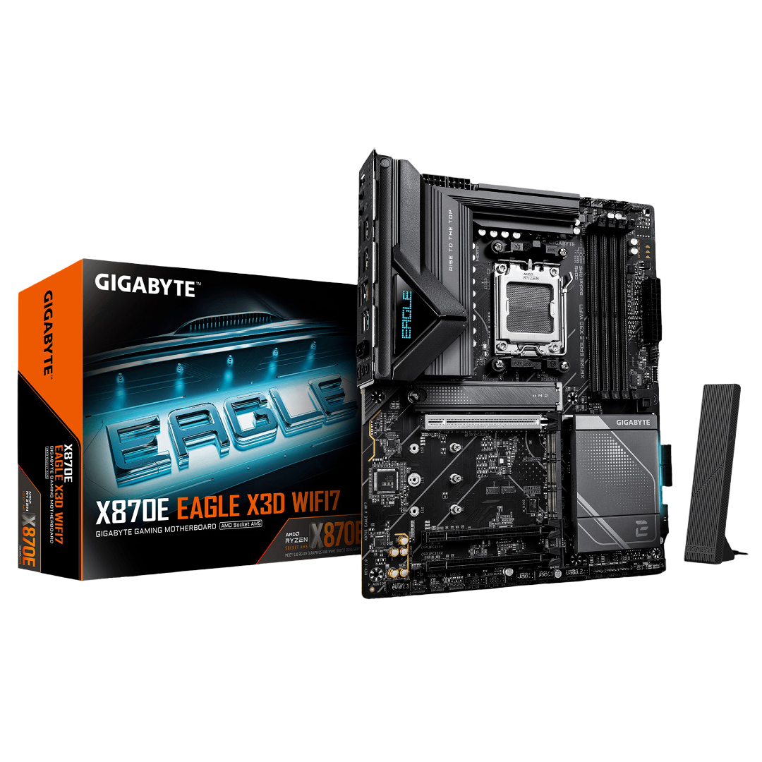 Gigabyte X870E EAGLE X3D WIFI7 ATX AMD AM5 DDR5 Motherboard - 4719331879532