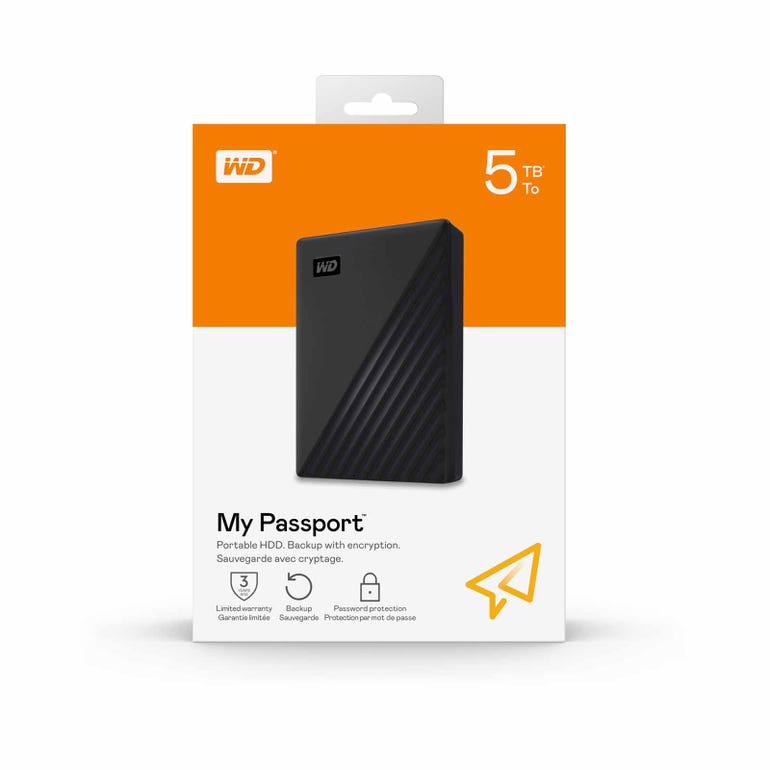 WD MY PASSPORT WORLDWIDE 5TB BLACK USB3.0 PORTABLE HDD(3YRS BY ONLINE) - 718037868448