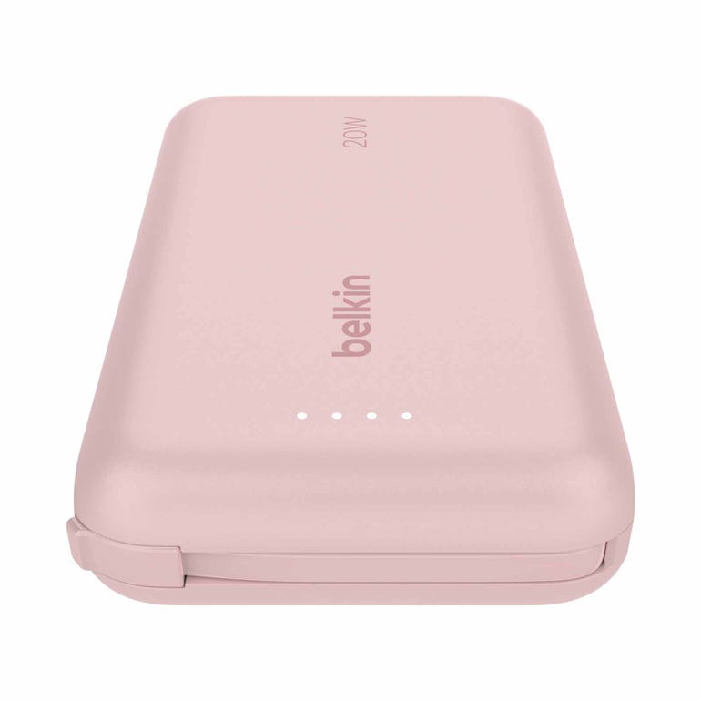 BELKIN BPB021FQPK POWERBANK 10K W/ CABLE PINK PD 20W - 745883896387