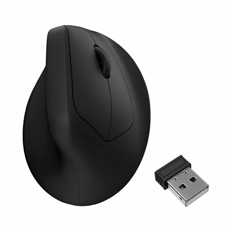 KEYCHRON KYCN-M5-A23 M5 8K 2.4 GHZ WIRELESS ERGONOMIC VERTICAL MOUSE - BLACK - 4895248890096