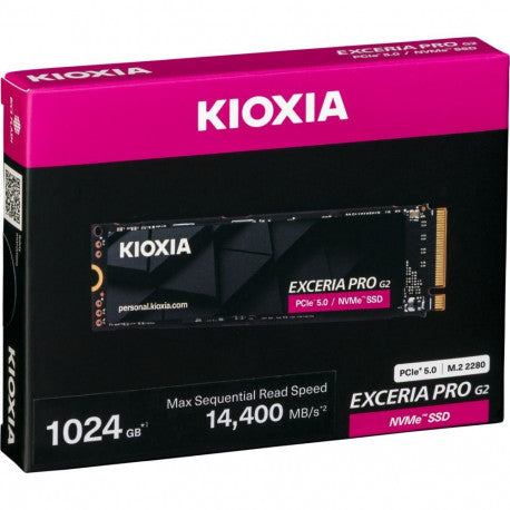KIOXIA EXCERIA PRO G2 1TB 14,400MB/s GEN5 NVMe M.2 SSD - 4582761160286