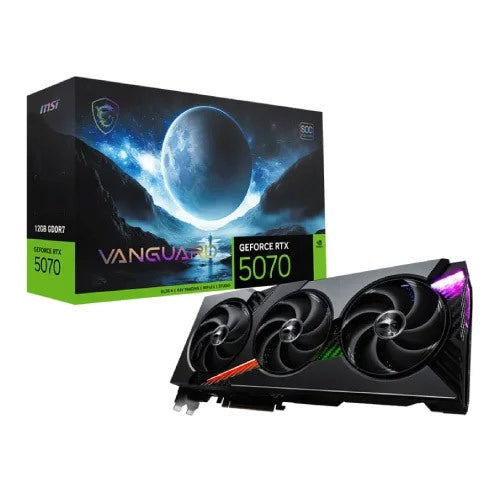 MSI GEFORCE RTX 5070 12G VANGUARD SOC 12GB GDDR7 GRAPHICS CARD - 4711377303965