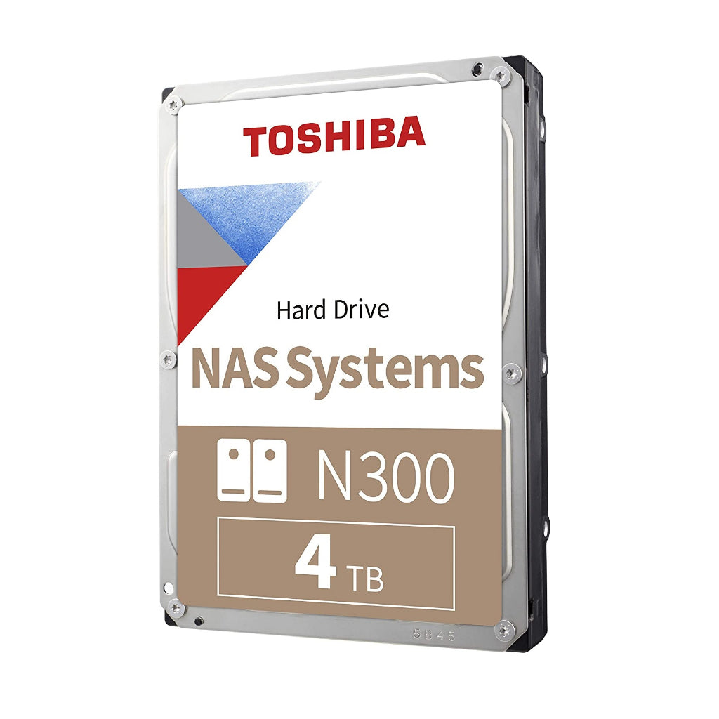 TOSHIBA N300 3.5"4TB 7200RPM 512MB CACHE NAS HDD - HDWG740AZSTC