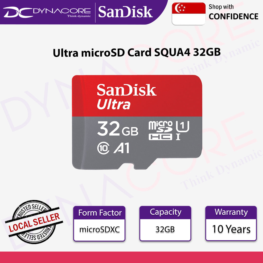 SanDisk Ultra microSD Card SQUA4 32GB - 619659184162