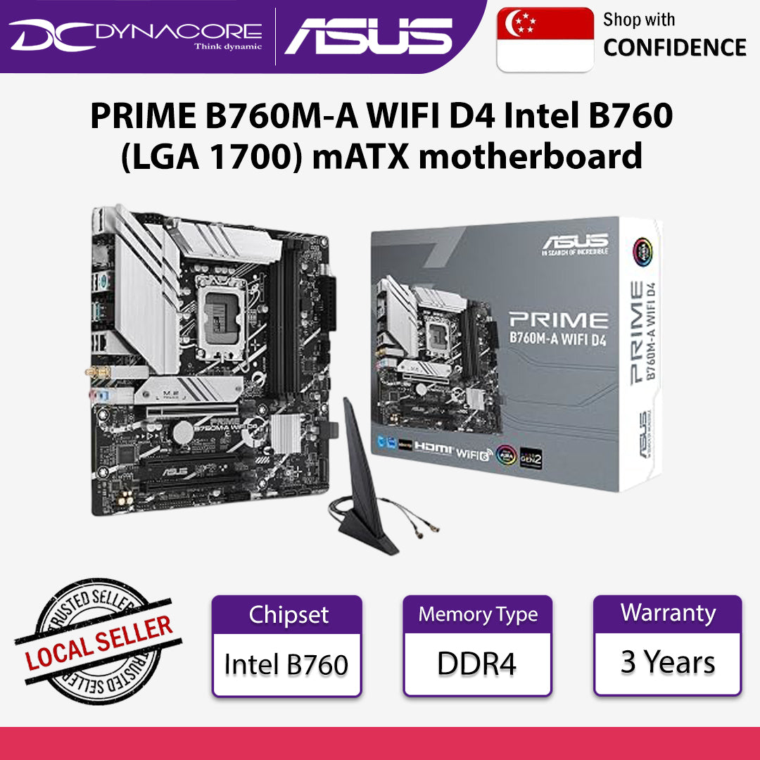 Asus PRIME B760M-A WIFI D4 Intel B760 (LGA 1700) mATX motherboard - 4711081982678