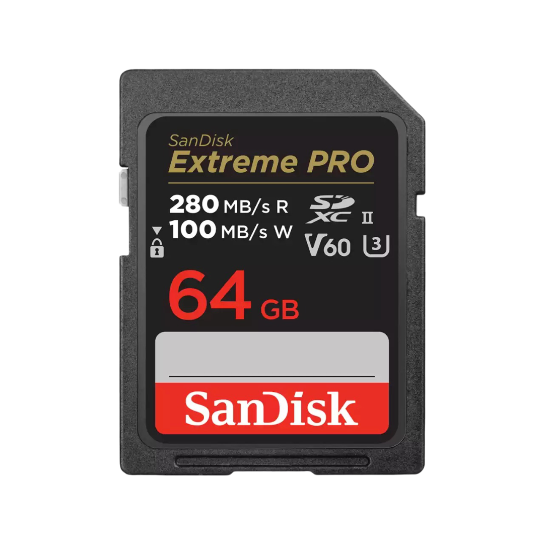 SanDisk Extreme Pro microSD Card V60 UHS-II 64GB - 619659202125