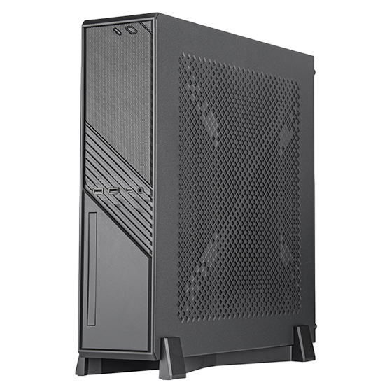 SilverStone ML12B Milo 12 High Performance Slim and Compact Mini-ITX PC Enclosure Case - SST-ML12B
