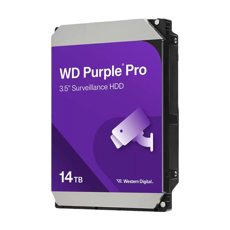 WD Purple Pro 3.5" 14TB Surveillance HDD 512MB 7200RPM SATA - WD142PURP