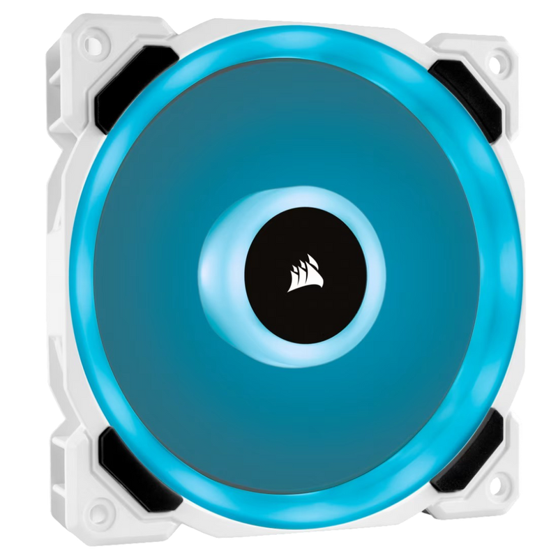 Corsair LL120 RGB 120mm Dual Light Loop White RGB LED PWM Fan Single Pack - 840006605577