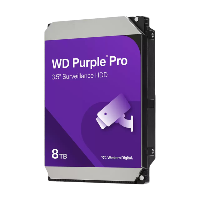 WD Purple Pro 3.5" 8TB Surveillance HDD 256MB 7200RPM SATA - WD8002PURP