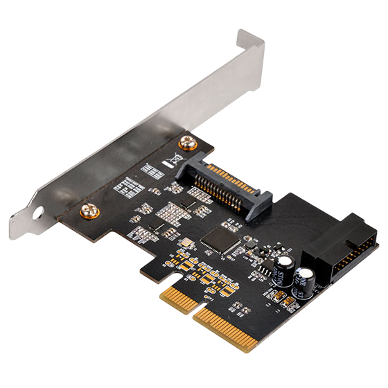 SilverStone ECU04-E USB 3.1 Gen2 PCIe Card with Internal 19pin Connector and Pericom Redriver - SST-ECU04-E