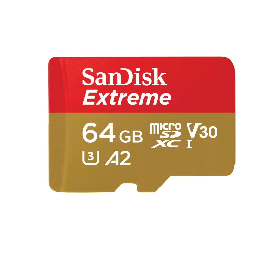 SanDisk Extreme microSD Card SQXAH 64GB - 619659193416