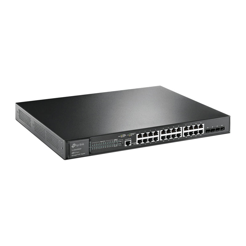 TP-Link TL-SG3428XMP JetStream 24-Port and 4-Port 10GE SFP+ L2+ Managed Switch with 24-Port PoE+ - 6935364030773