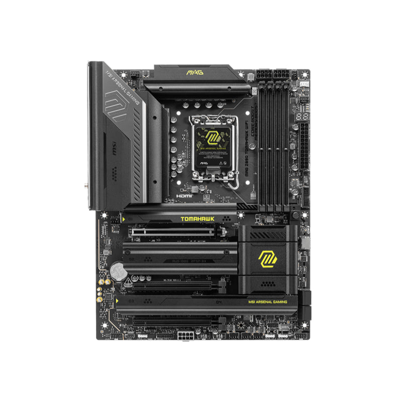 MSI MAG Z890 TOMAHAWK WIFI ATX Motherboard Intel Z890 LGA 1851 |DDR5 9200mhz | USB C | AI ready (MB 8110) - 4711377259712