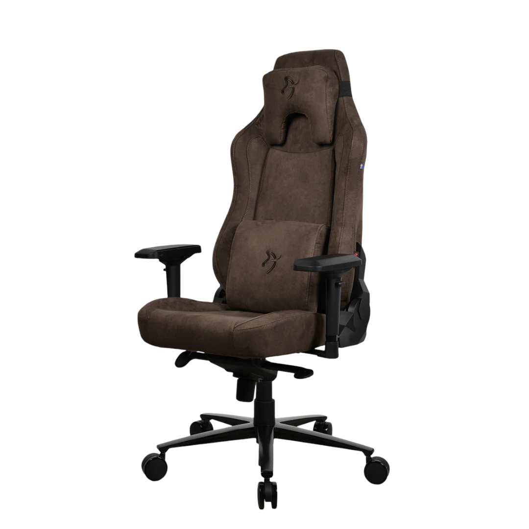 Arozzi Vernazza Supersoft Fabric Gaming Chair - Brown - VERNAZZA-SPSF-BWN