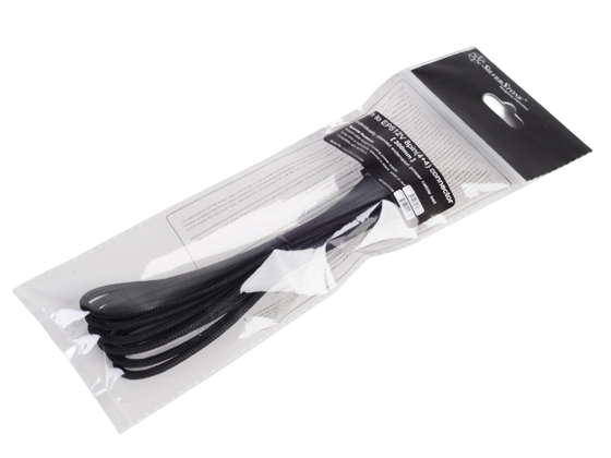 SilverStone PP07-EPS8B Extension Power Supply Cable with 1 x 8-Pin to EPS12V 8-Pin Connector - Black - SST-PP07-EPS8B