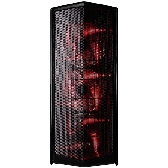 SilverStone PM01BR-W Primera ATX Mid Tower PC Case Black With Red LED - SST-PM01BR-W