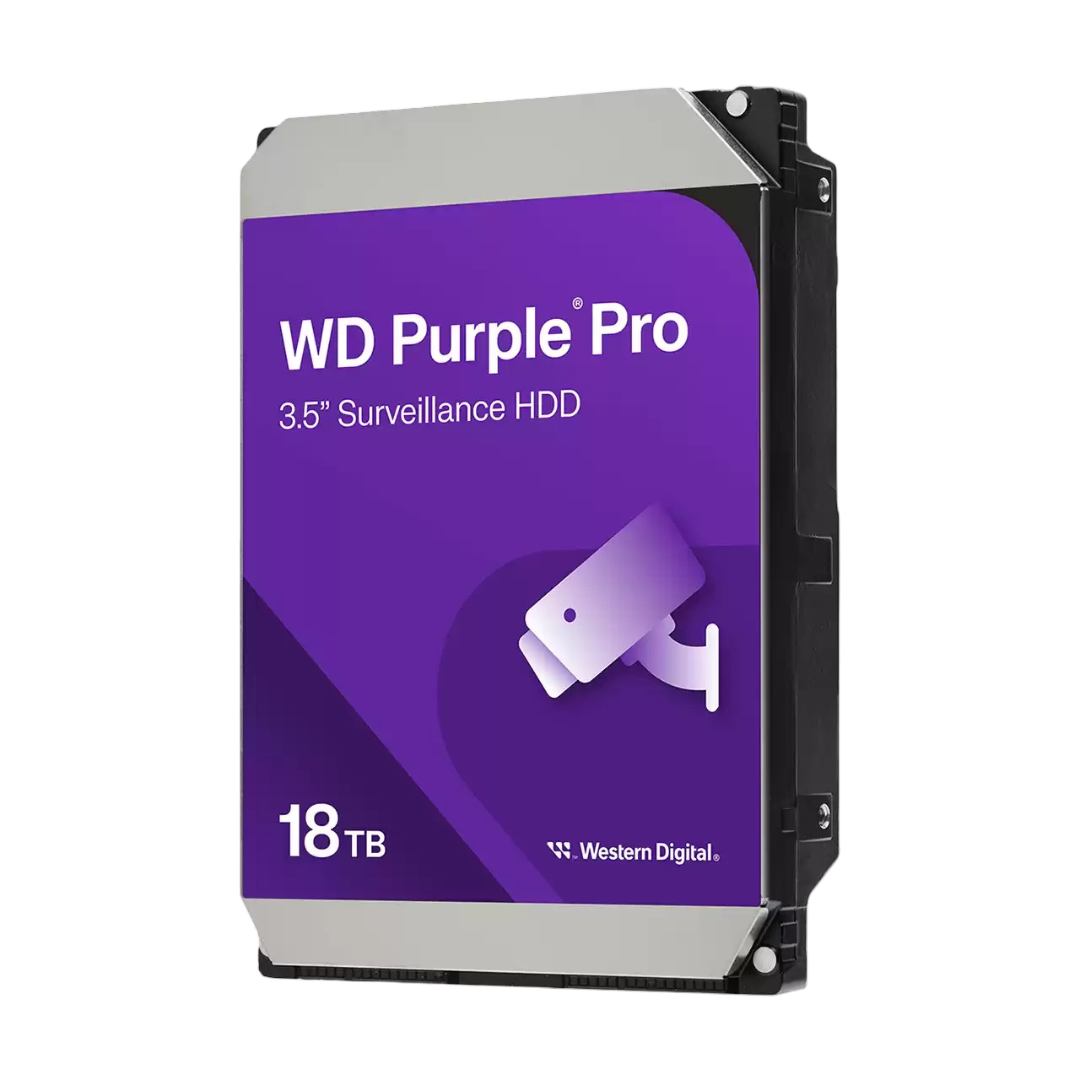 WD Purple Pro 3.5" 18TB Surveillance HDD 512MB 7200RPM SATA - WD181PURP