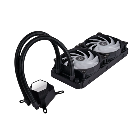 SilverStone PF240-ARGB-V2 Permafrost 240mm All-in-One Multi-Chamber Addressable RGB CPU Liquid Cooler - SST-PF240-ARGB-V2