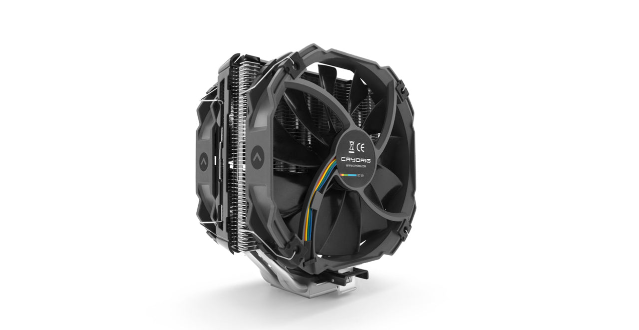 Cryorig R5 Single Tower Dual Fan CPU Air Cooler with 2 x XF140 Fans, TDP 200W - 4719692701138