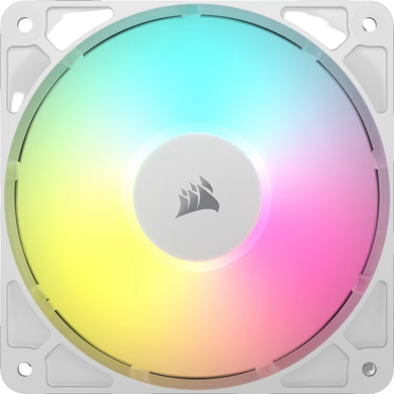 Corsair RS120 ARGB 120mm PWM Fan Single Pack - White - 840006684169